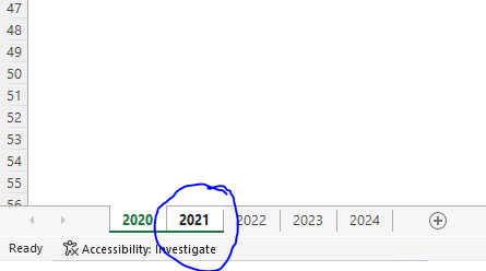 Grouping worksheets in Excel